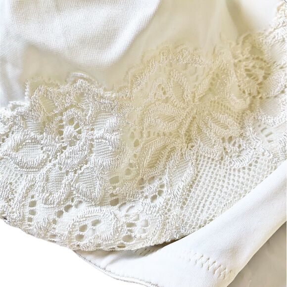 Olga Luxury Lift Underwire Lace Bra 35063 40C NWT Butterscotch Ivory Cream Beige - Picture 5 of 9